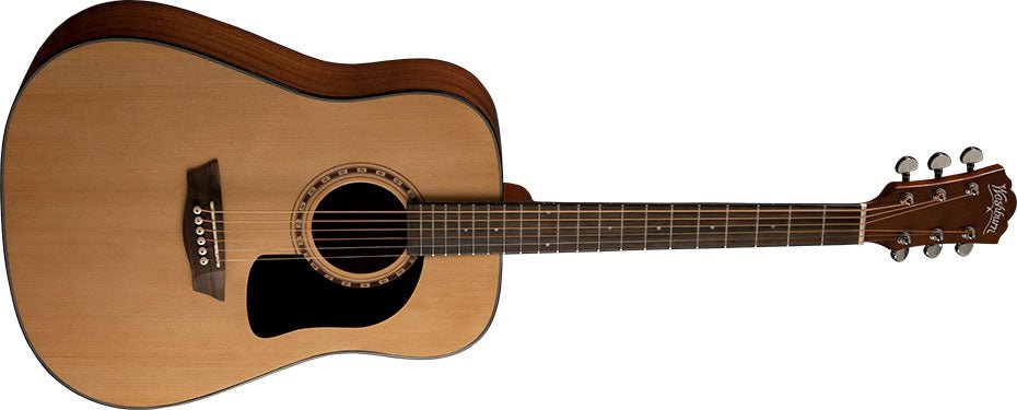 Washburn Apprentice 5 Series Dreadnought Acoustic Guitar w/ Hard Case, Natural by Erikson Music