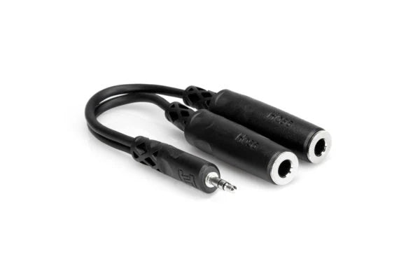 Y Cable, 3.5mm TRS To Dual 1/4" TRSF by Yorkville