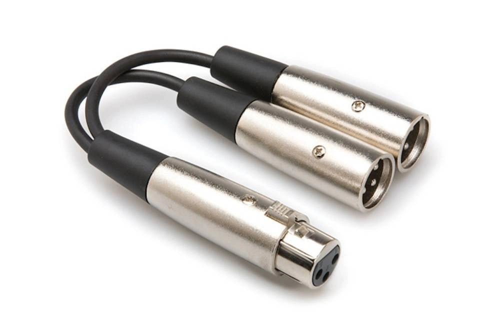 Y - Cable XLR3F (F) to Dual XLR3M (M) by Yorkville