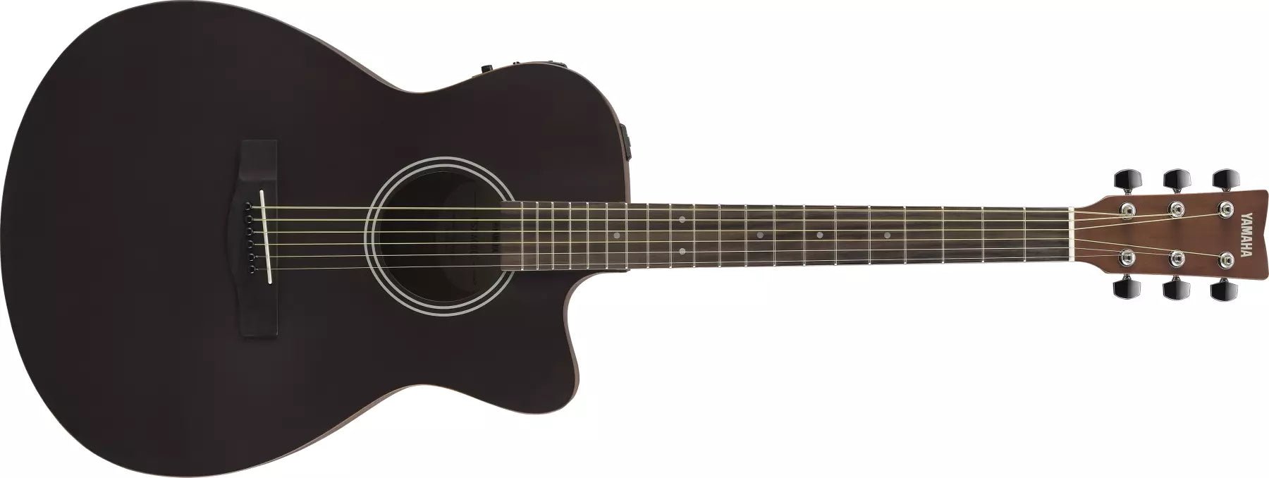 Yamaha FSX400C Cutaway Concert Acoustic/Electric Guitar - Smoky Black by Yamaha
