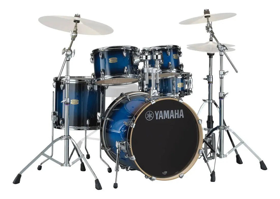 Yamaha Stage Custom Birch 5-Piece Drum Kit (22,10,12,16,SD) with Hardware - Deep Blue Sunburst by Yamaha