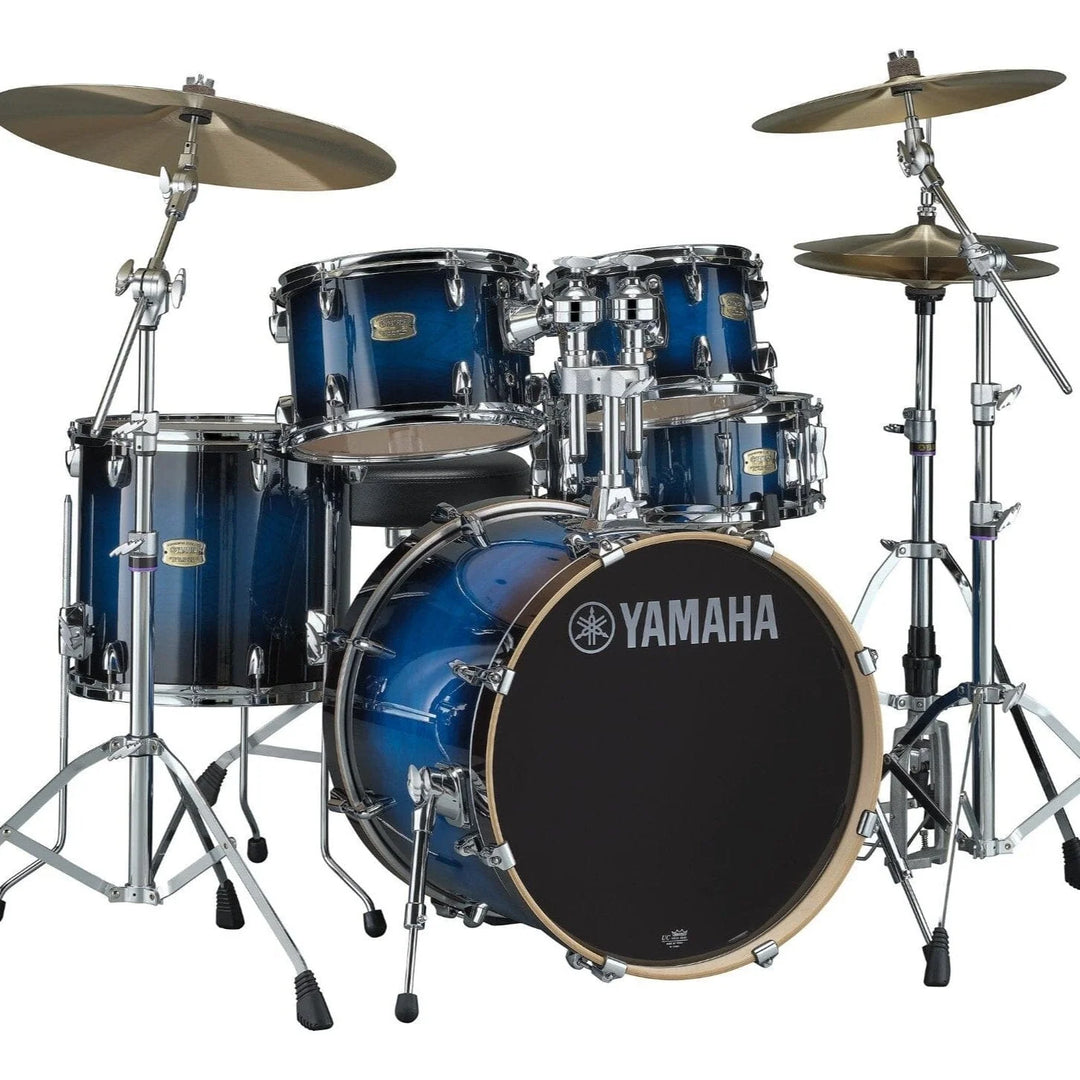 Yamaha Stage Custom Birch 5-Piece Kit - Includes HW680W Hardware Kit, Deep Blue Sunburst