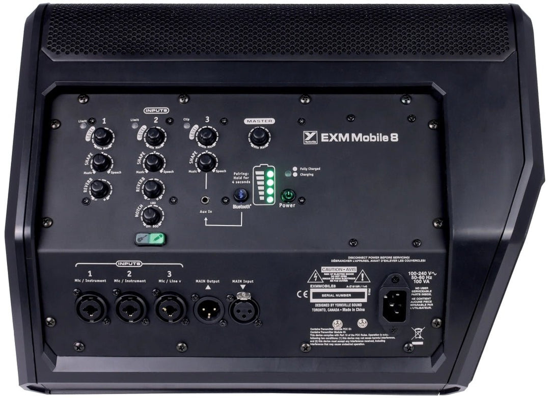 Yorkville Sound EXM Mobile8 Excursion Mini Battery Powered PA by Yorkville