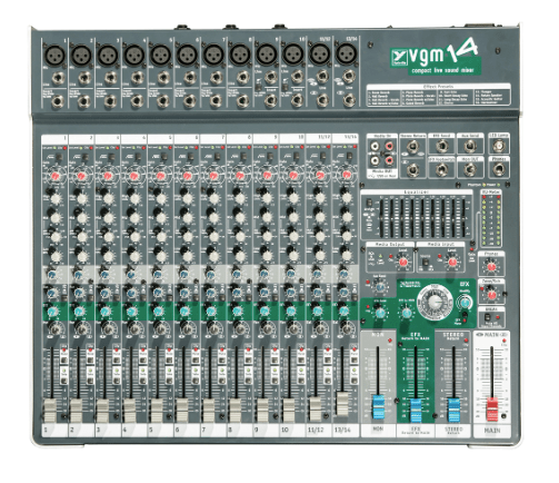 Yorkville VGM14 - 14 Channel Compact Desk Mixer by Yorkville