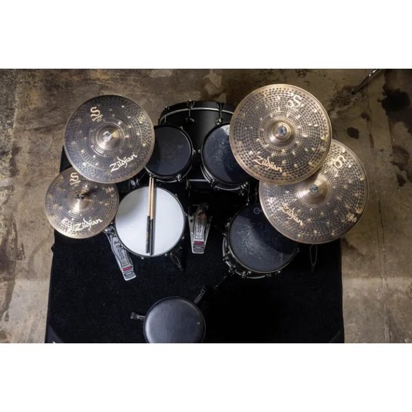 Zildjian S Dark 4 - piece Cymbal Pack (14H 16C 18C 20R) by Coast Music