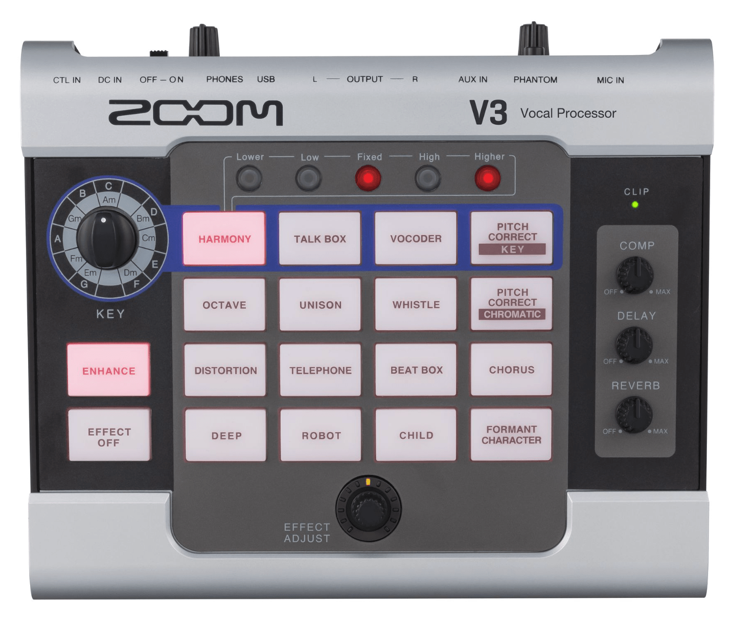 Zoom ZV3 Vocal Effects Processor by Intellimix