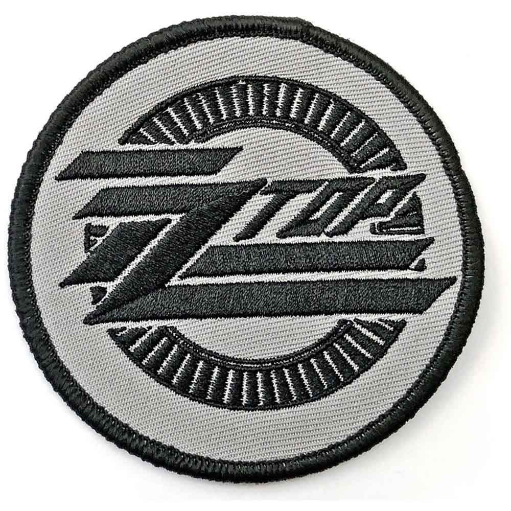 ZZ TOP STANDARD WOVEN PATCH CIRCLE LOGO by Rock Off Trade