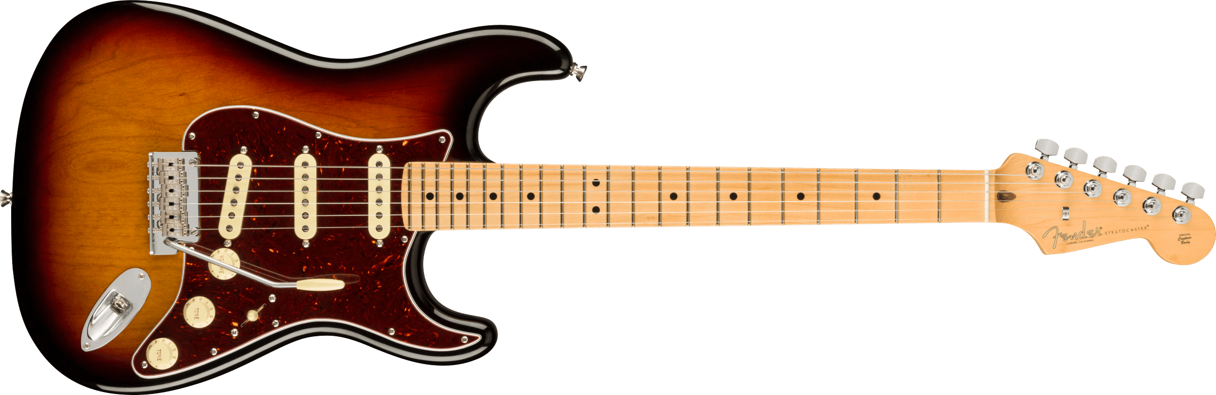 Fender American Professional II Stratocaster®, Maple Fingerboard, 3-Color Sunburst