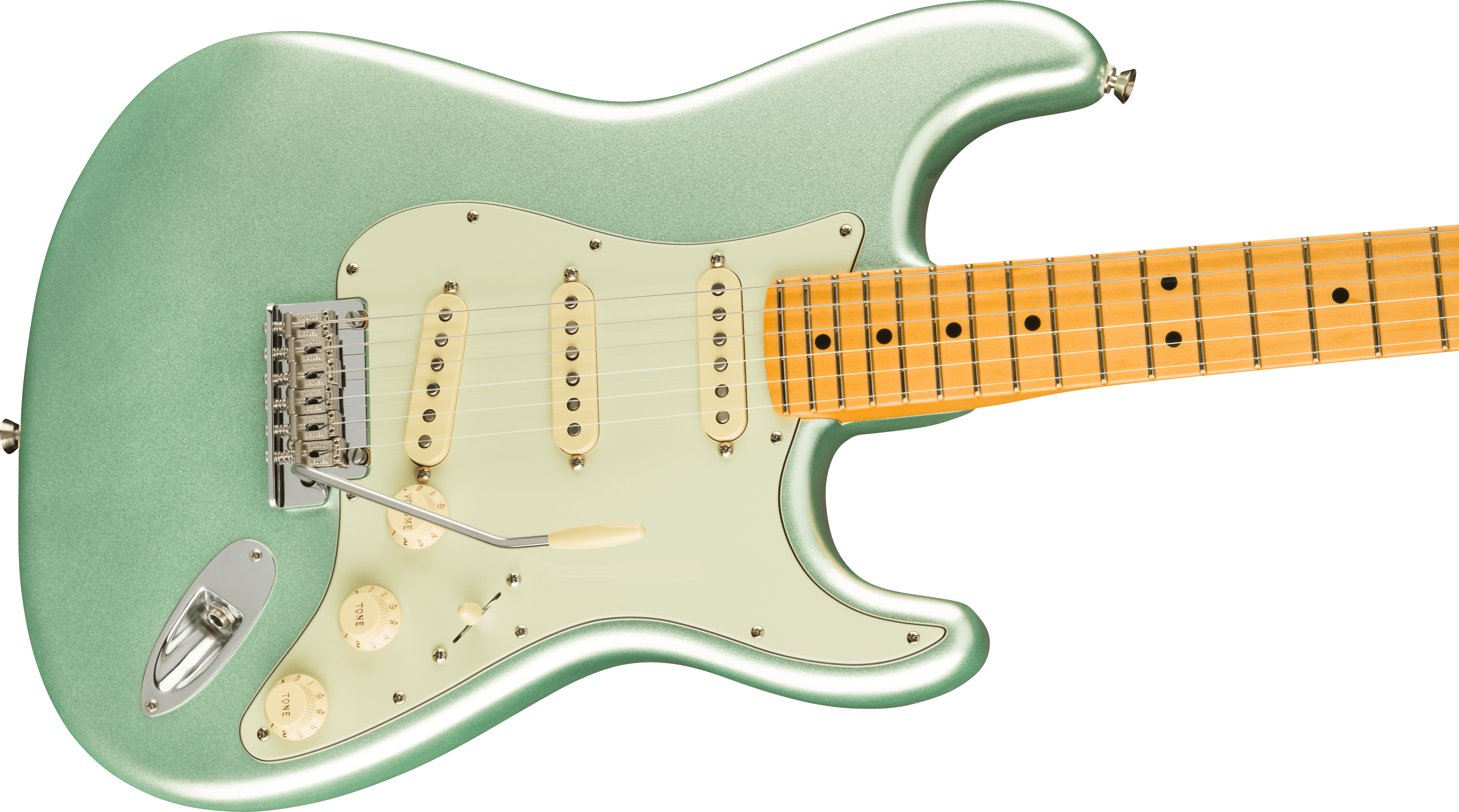 Fender American Professional II Stratocaster®, Maple Fingerboard, Mystic Surf Green