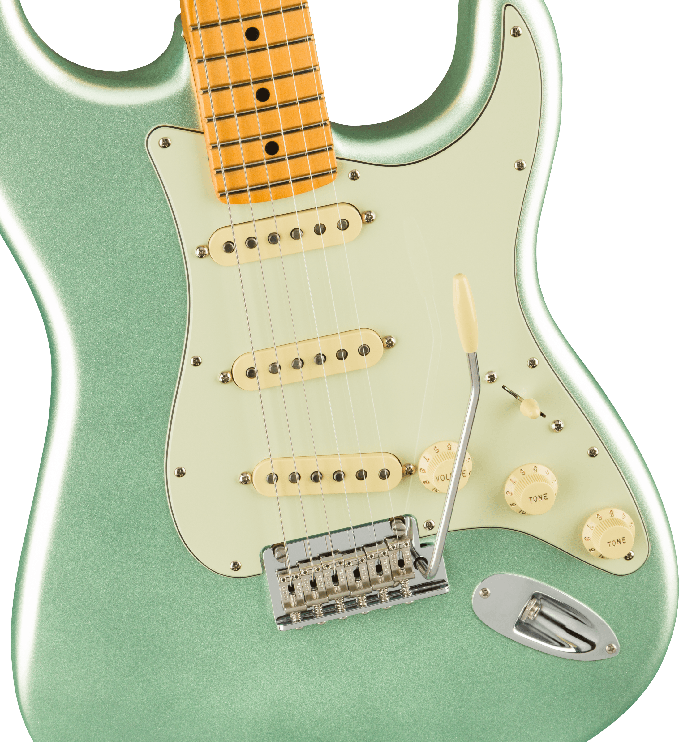Fender American Professional II Stratocaster®, Maple Fingerboard, Mystic Surf Green
