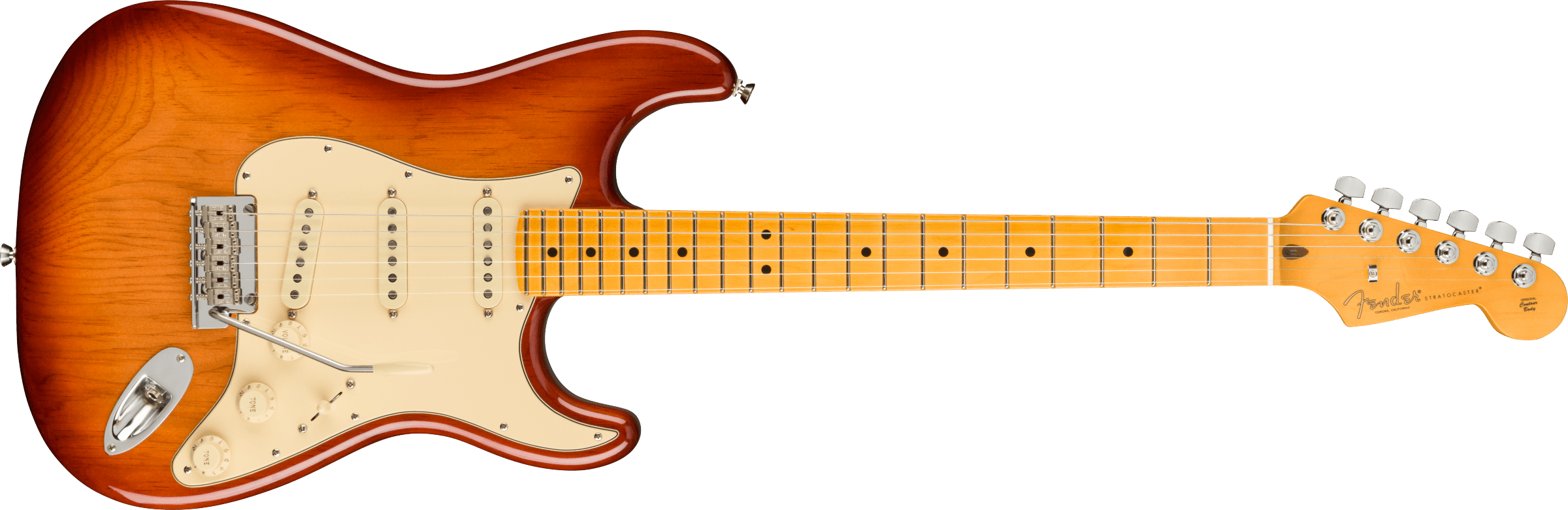 Fender American Professional II Stratocaster®, Maple Fingerboard, Sienna Sunburst