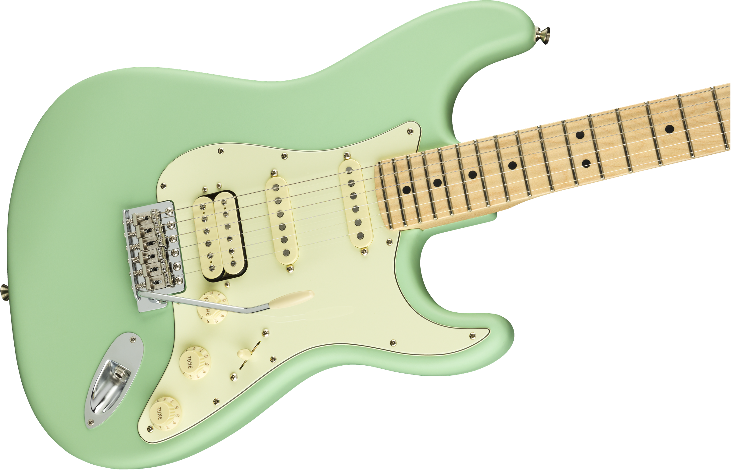 Fender American Performer Stratocaster® HSS, Maple Fingerboard, Satin Surf Green