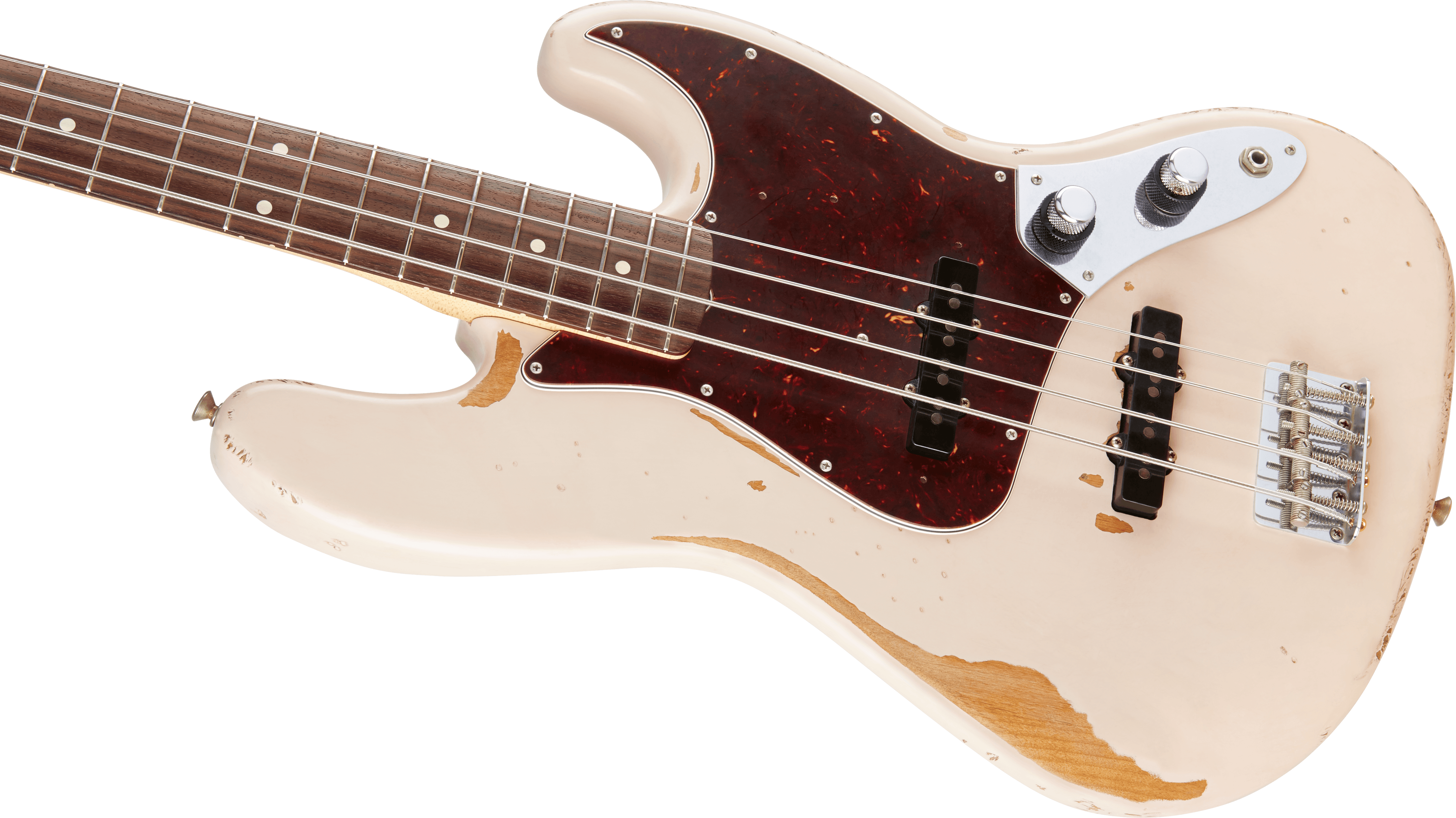 Fender Flea Jazz Bass, Rosewood Fingerboard, Roadworn Shell Pink