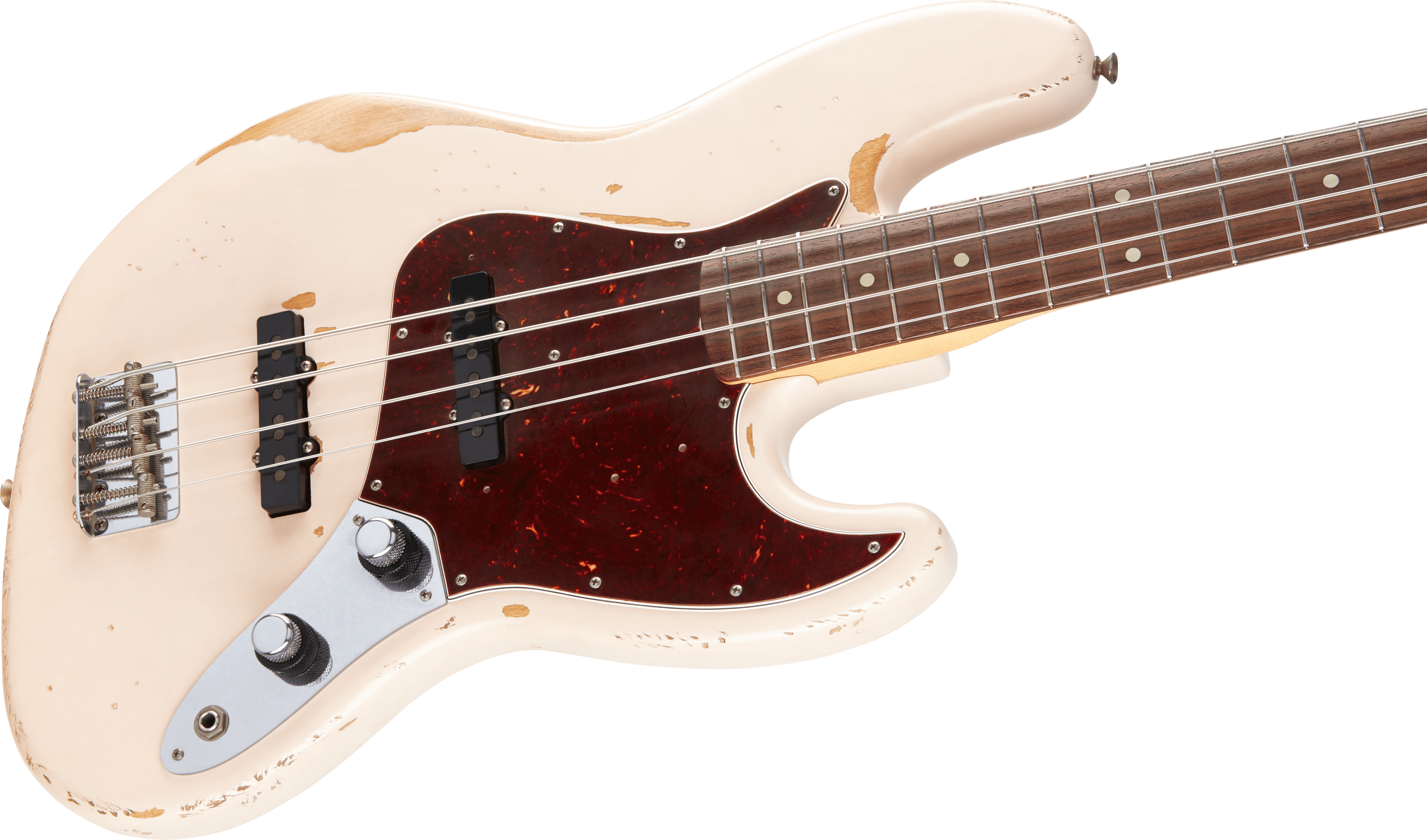 Fender Flea Jazz Bass, Rosewood Fingerboard, Roadworn Shell Pink