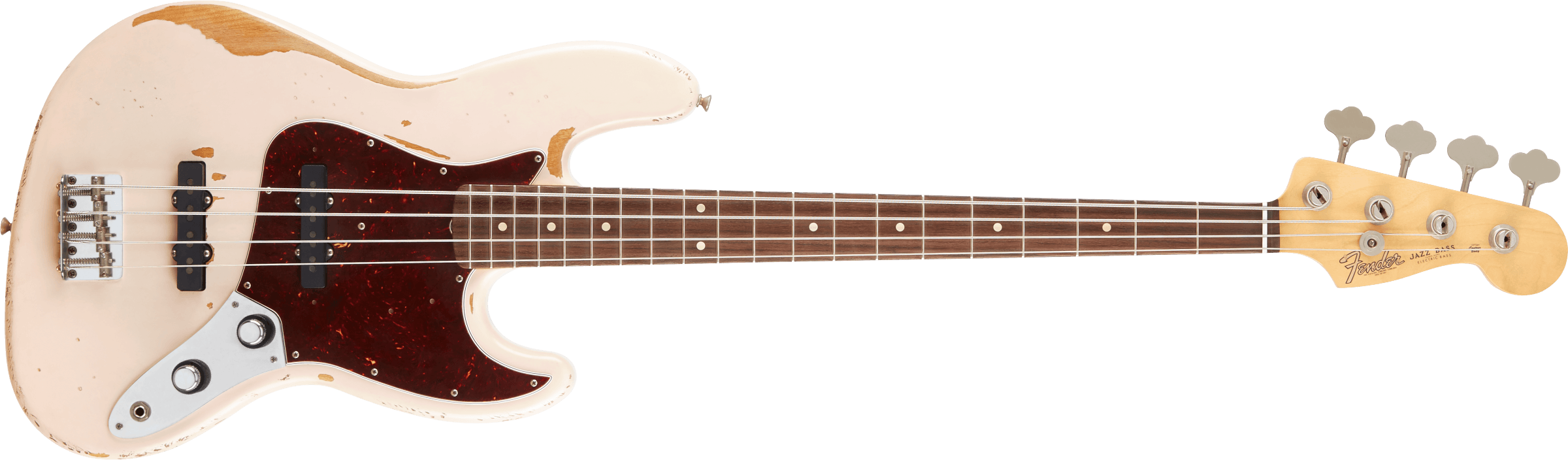 Fender Flea Jazz Bass, Rosewood Fingerboard, Roadworn Shell Pink
