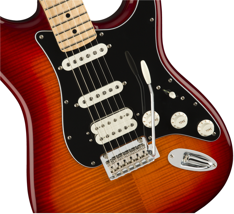 Fender Player Stratocaster® HSS Plus Top, Maple Fingerboard, Aged Cherry Burst