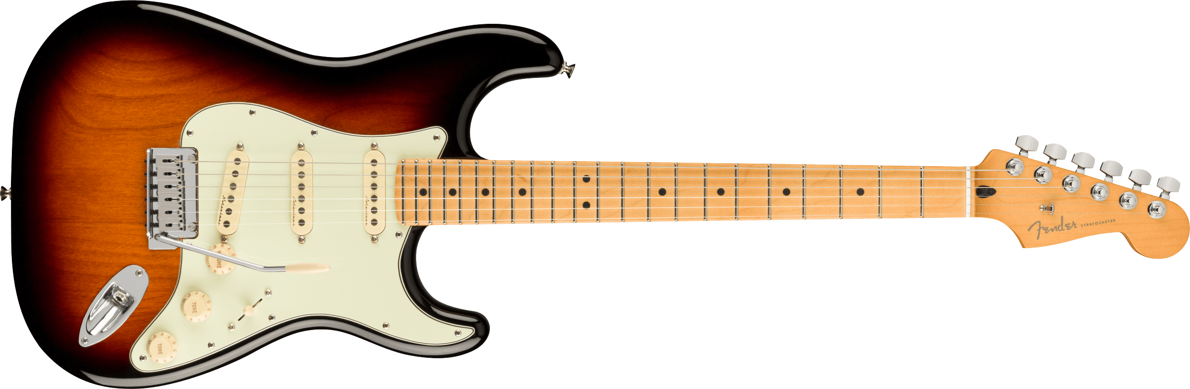Fender Player Plus Stratocaster®, Maple Fingerboard, 3-Color Sunburst