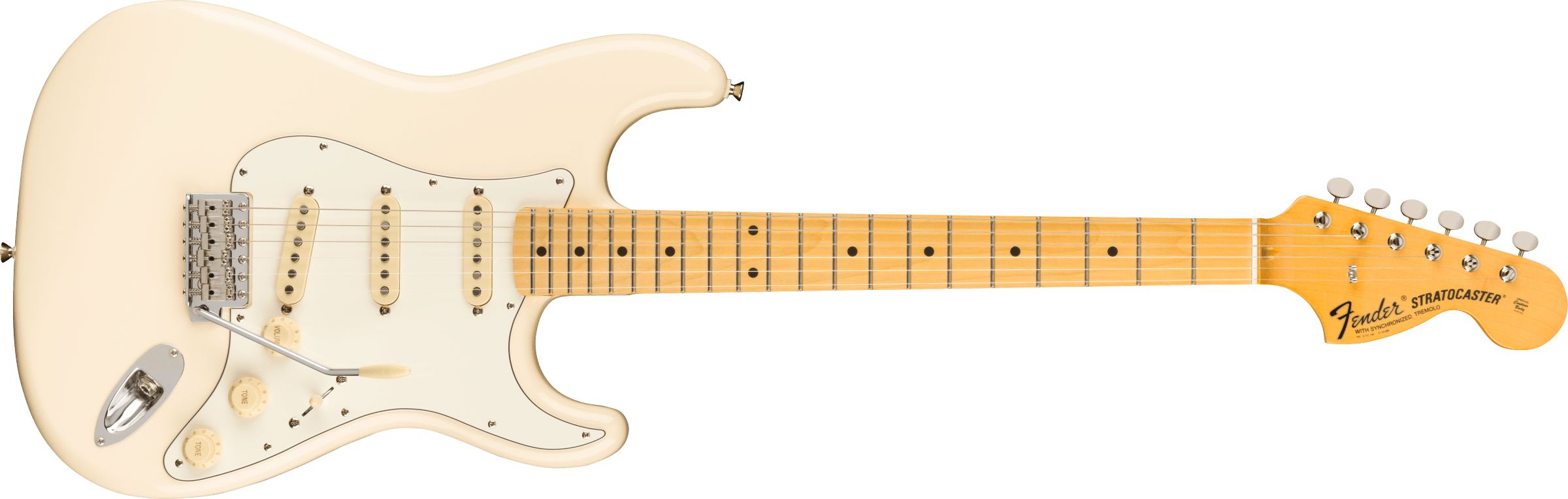 Fender JV Modified '60s Stratocaster®, Maple Fingerboard, Olympic White