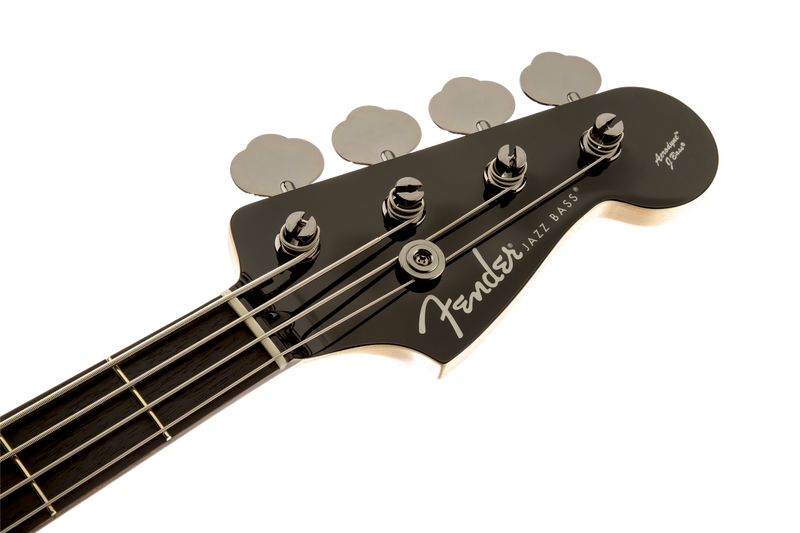 Fender Aerodyne® Jazz Bass®, Rosewood Stained Fingerboard, Black, No Pickguard