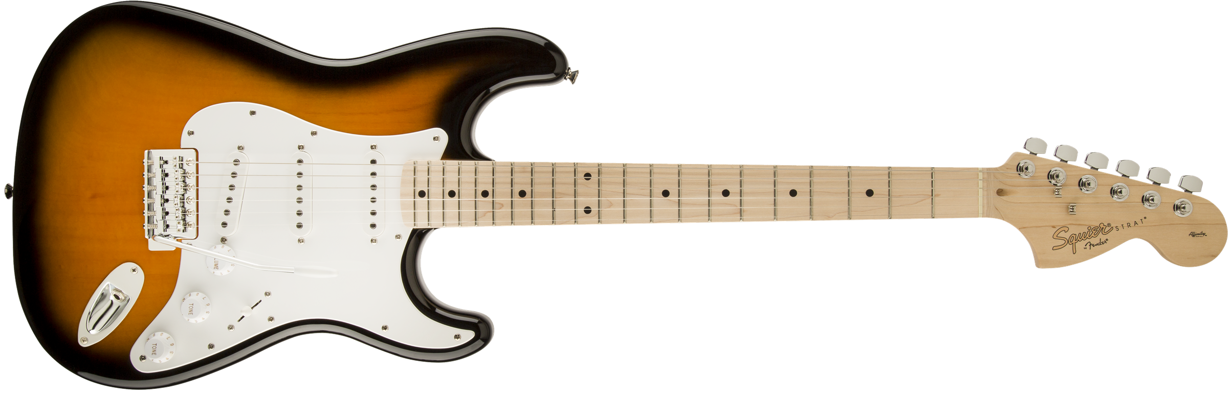 Squier Affinity Series™ Stratocaster®, Maple Fingerboard, 2-Color Sunburst