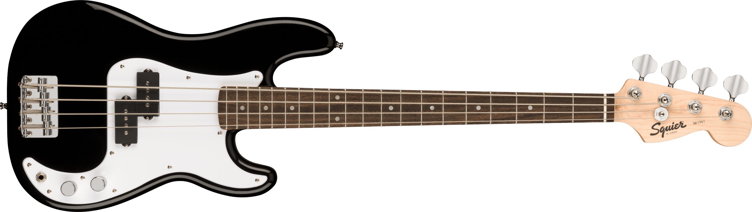 Squier Mini Precision Bass®, Laurel Fingerboard, Black