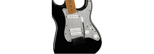 Squier Contemporary Stratocaster® Special, Roasted Maple Fingerboard, Silver Anodized Pickguard, Black