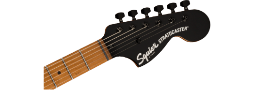 Squier Contemporary Stratocaster® Special, Roasted Maple Fingerboard, Silver Anodized Pickguard, Black