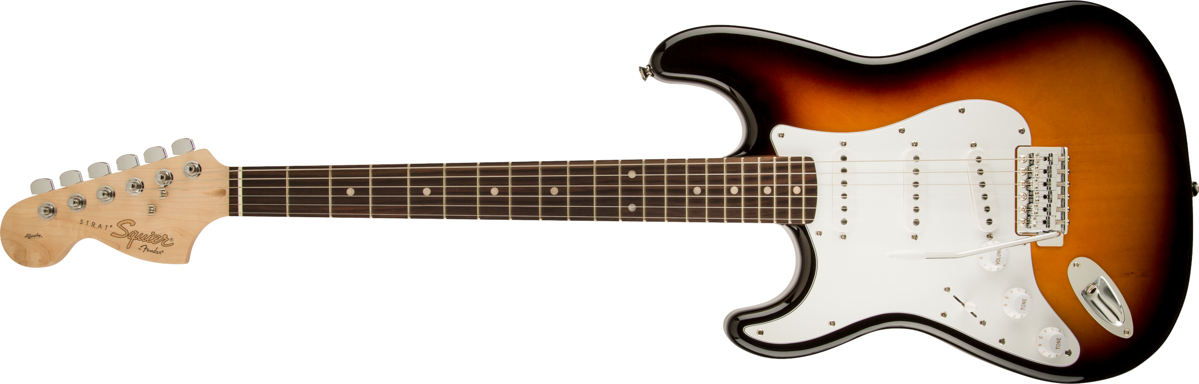 Squier Affinity Series™ Stratocaster®, Left-Handed, Laurel Fingerboard, Brown Sunburst
