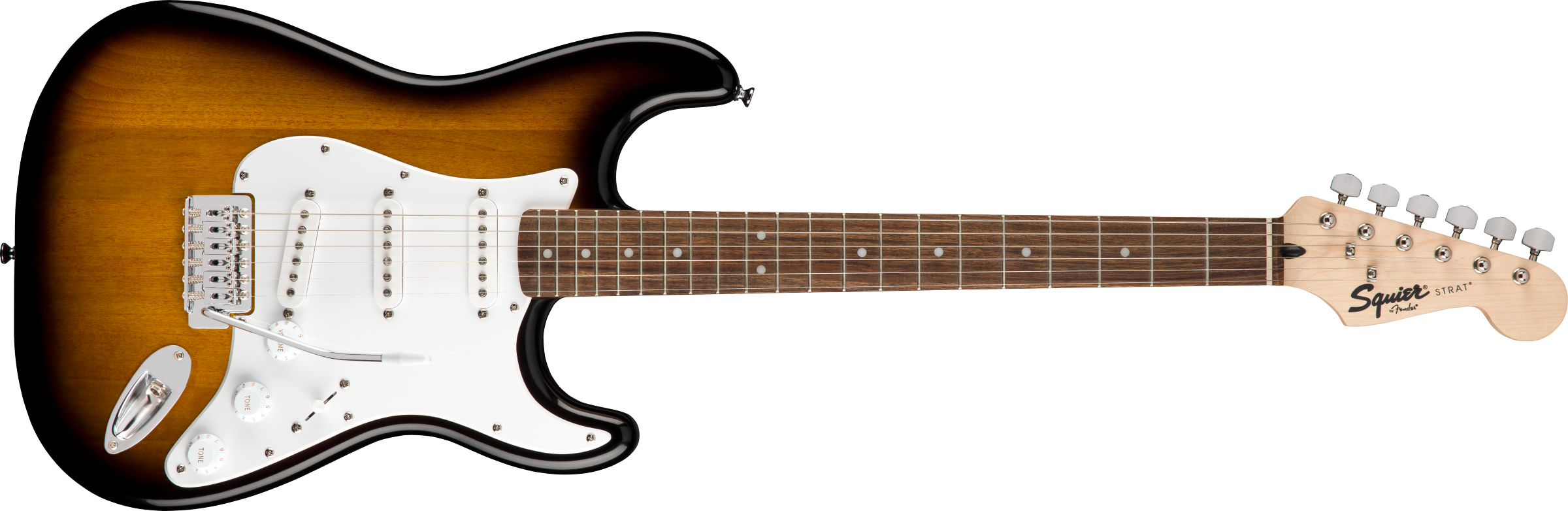 Squier Stratocaster® Pack, Laurel Fingerboard, Brown Sunburst, Gig Bag, 10G - 120V
