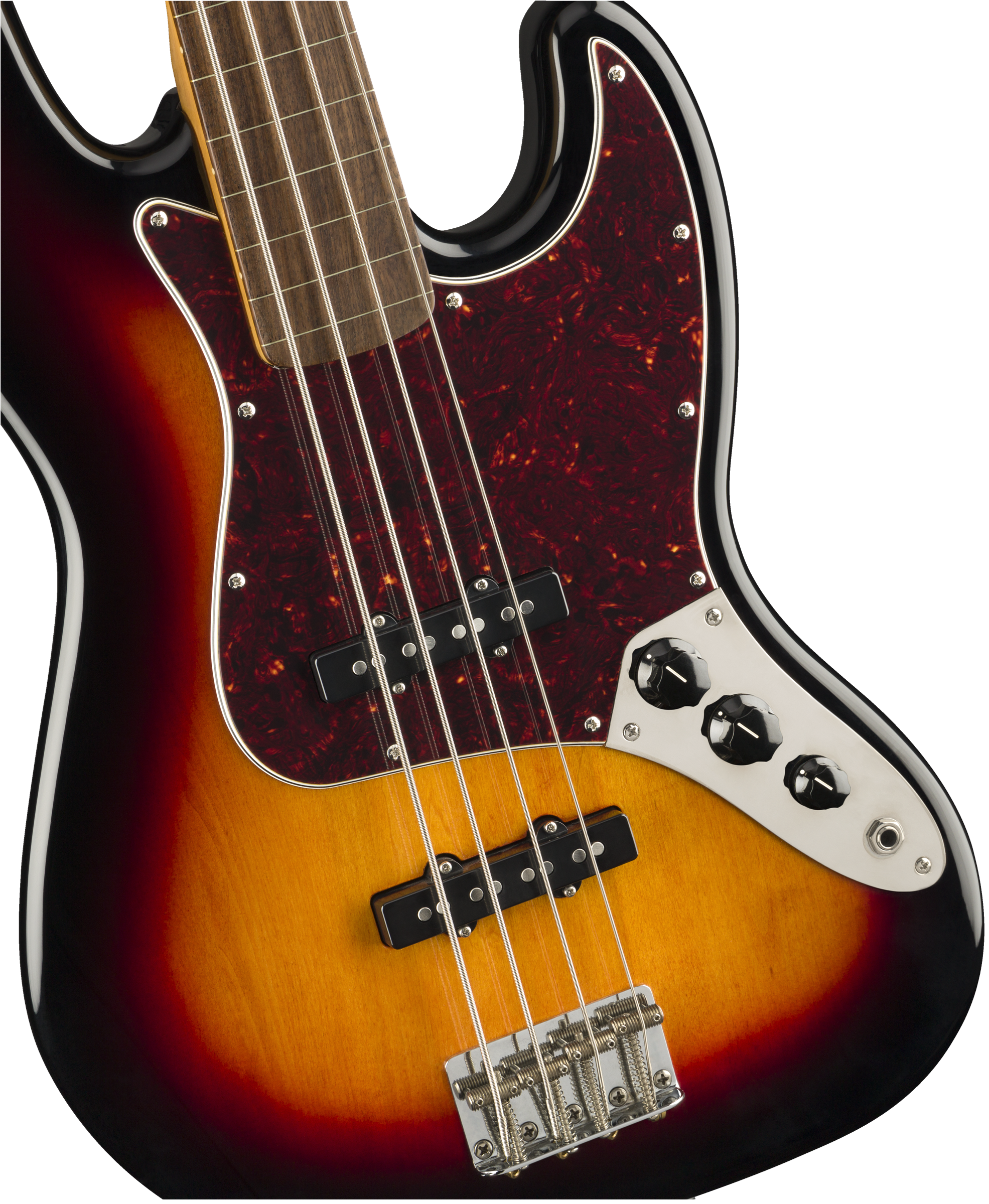 Squier Classic Vibe '60S Jazz Bass® Fretless, Laurel Fingerboard, 3-Color Sunburst