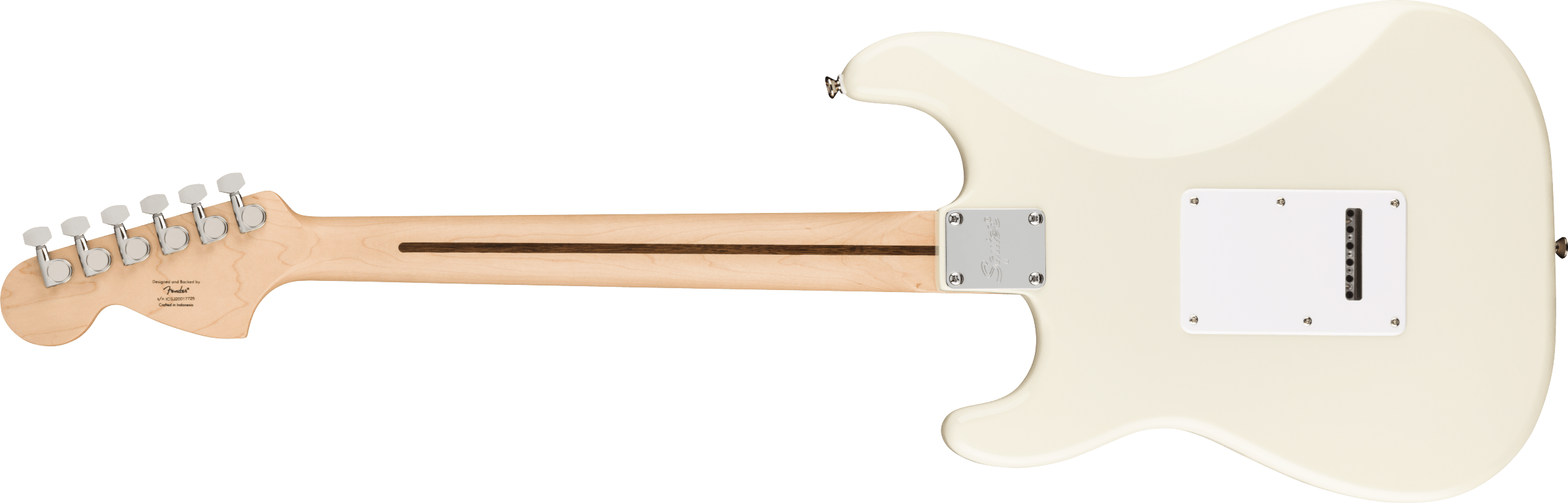 Squier Affinity Series™ Stratocaster®, Maple Fingerboard, White Pickguard, Olympic White