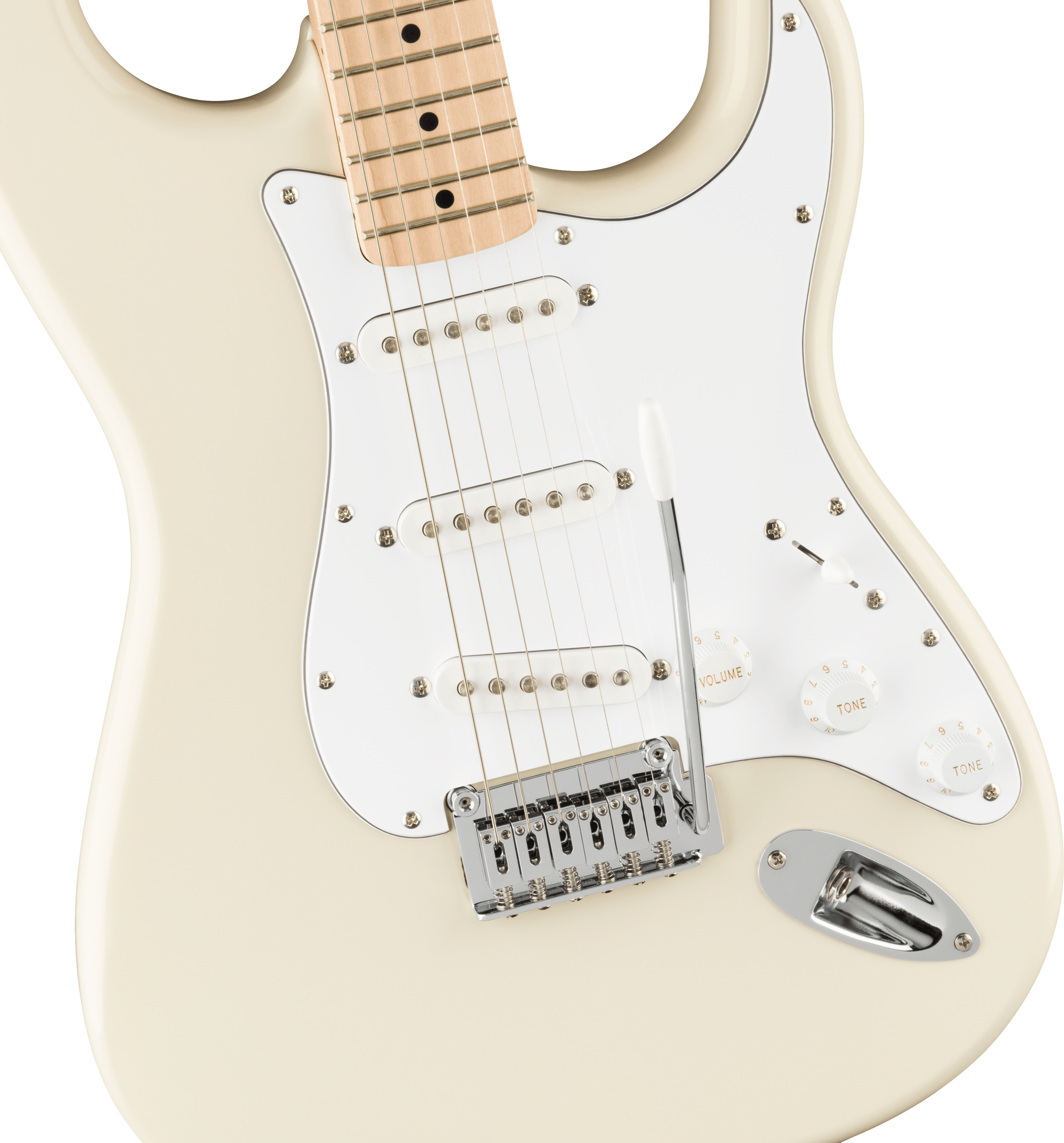 Squier Affinity Series™ Stratocaster®, Maple Fingerboard, White Pickguard, Olympic White