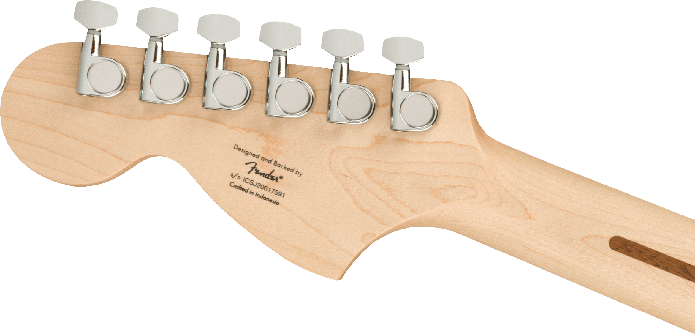 Squier Affinity Series™ Stratocaster®, Maple Fingerboard, White Pickguard, Black