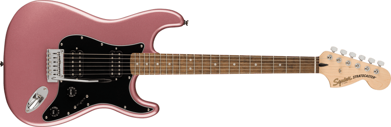 Squier Affinity Series™ Stratocaster® HH, Laurel Fingerboard, Black Pickguard, Burgundy Mist