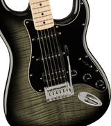 Squier Affinity Series™ Stratocaster® FMT HSS, Maple Fingerboard, Black Pickguard, Black Burst