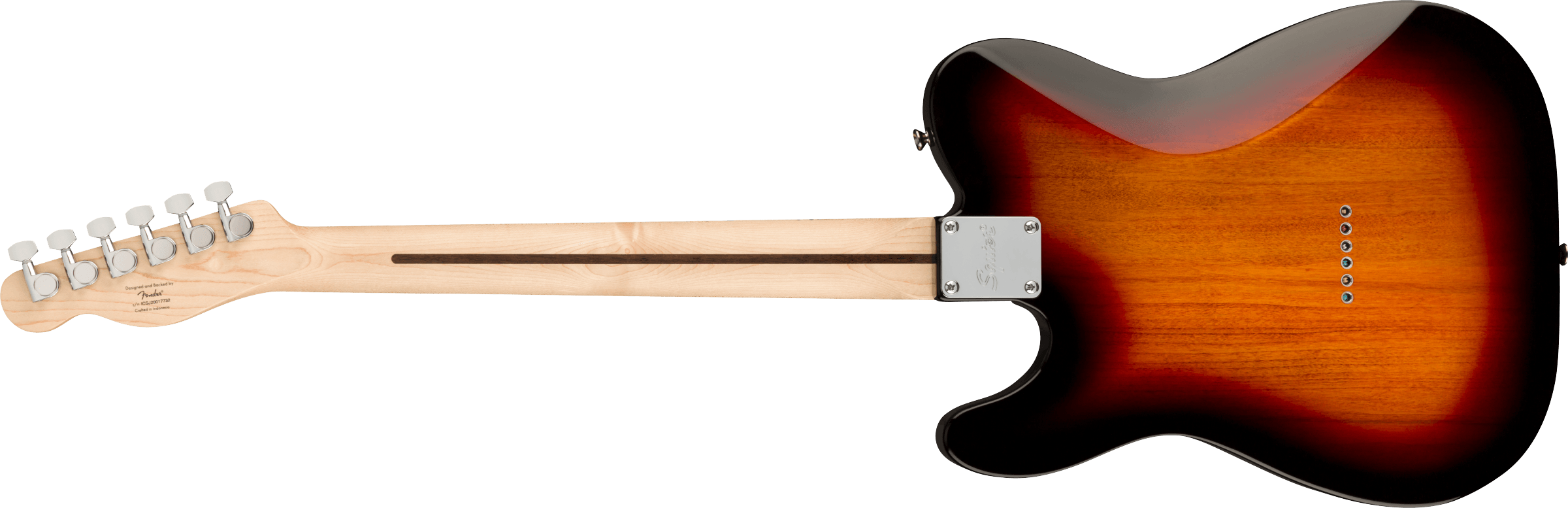 Squier Affinity Series™ Telecaster®, Maple Fingerboard, Black Pickguard, 3-Color Sunburst