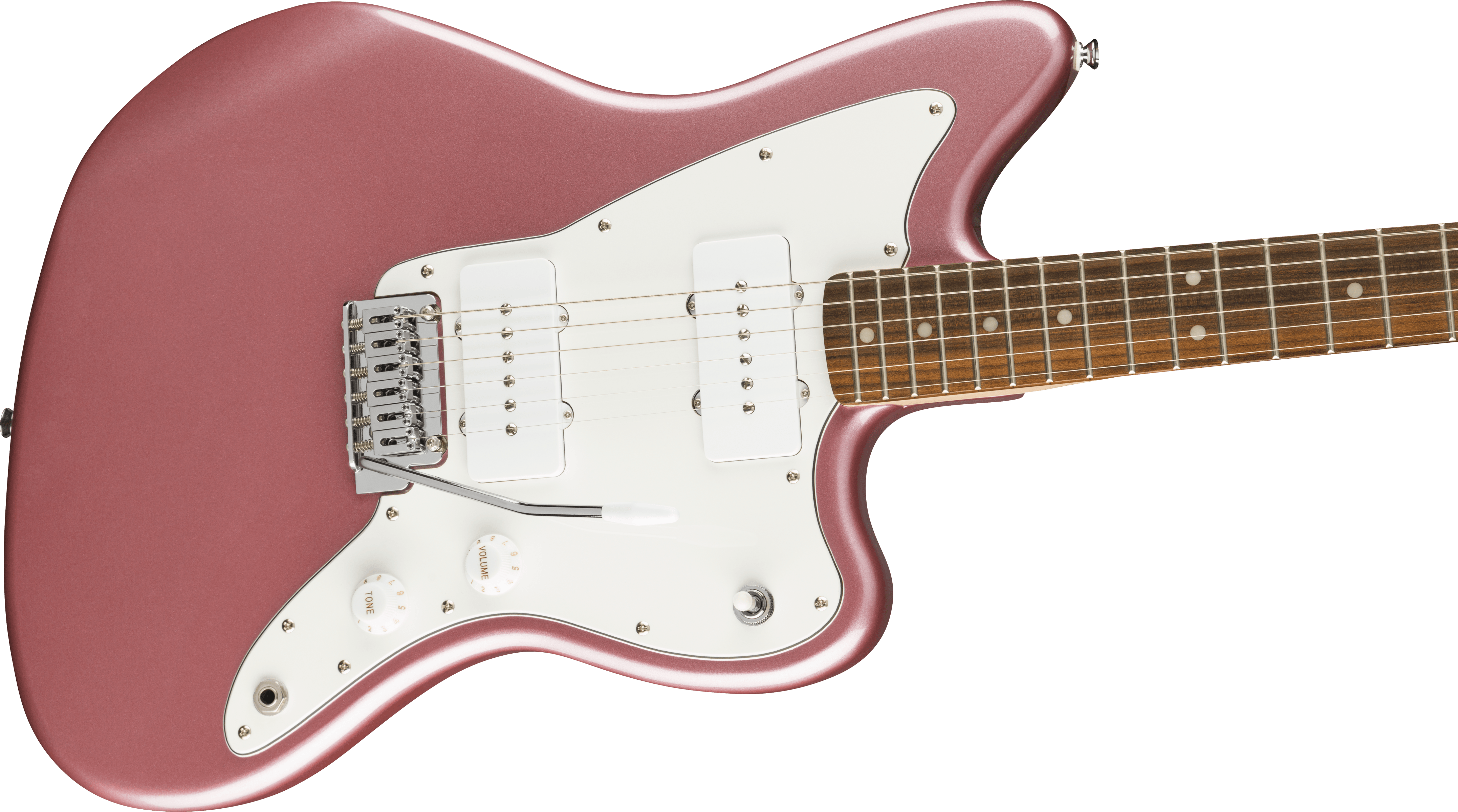 Squier Affinity Series™ Jazzmaster®, Laurel Fingerboard, White Pickguard, Burgundy Mist