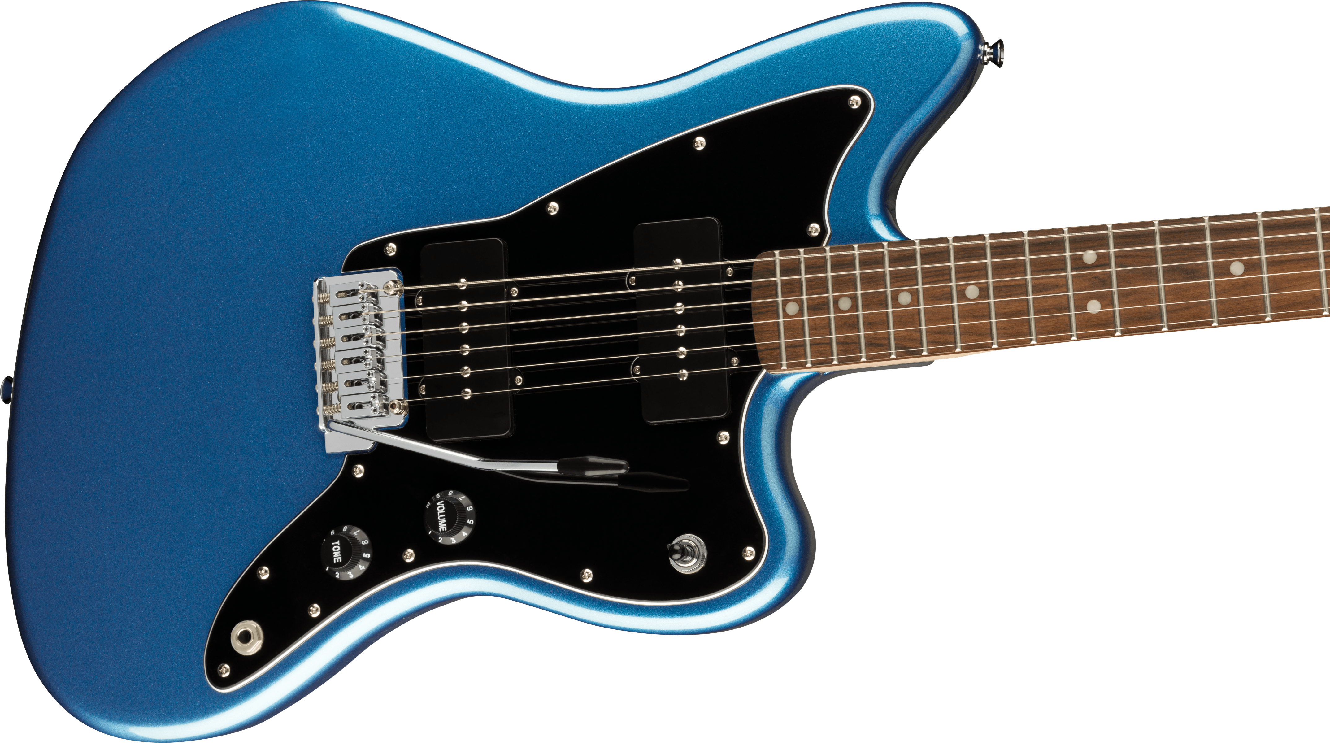 Squier Affinity Series™ Jazzmaster®, Laurel Fingerboard, Black Pickguard, Lake Placid Blue
