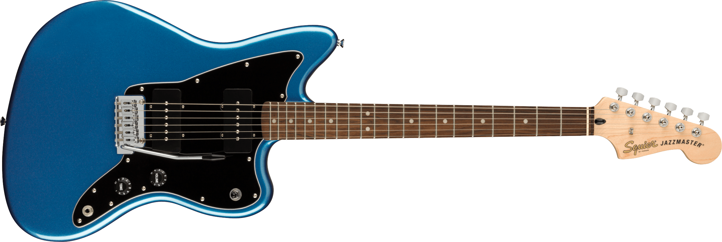 Squier Affinity Series™ Jazzmaster®, Laurel Fingerboard, Black Pickguard, Lake Placid Blue