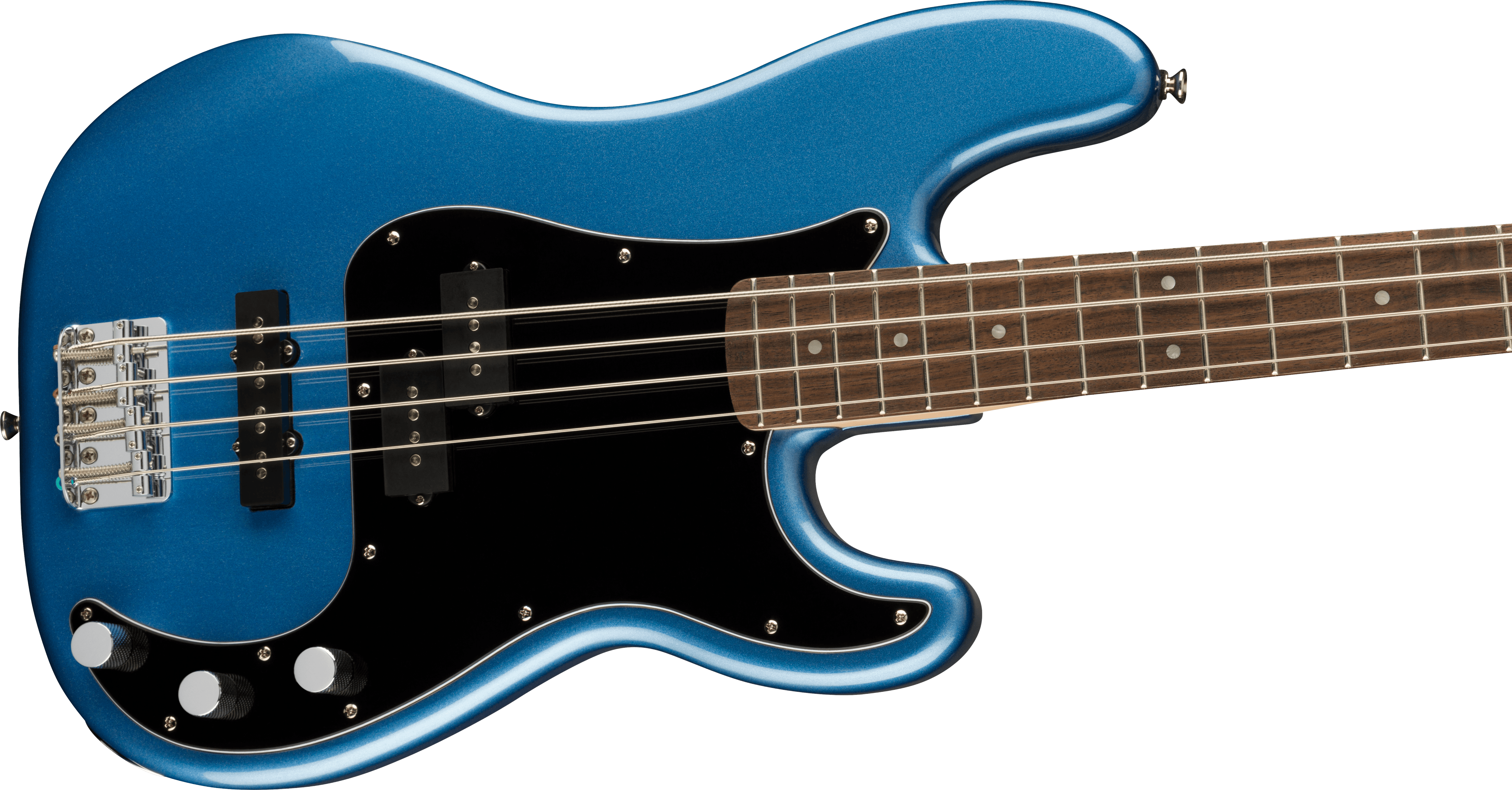 Squier Affinity Series Precision Bass PJ, Laurel Fingerboard, Black Pickguard, Lake Placid Blue