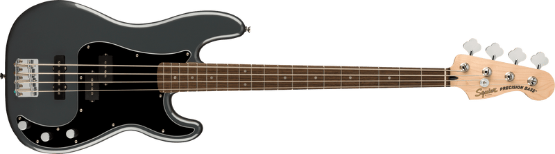 Squier Affinity Series Precision Bass PJ, Laurel Fingerboard, Black Pickguard, Charcoal Frost Metallic