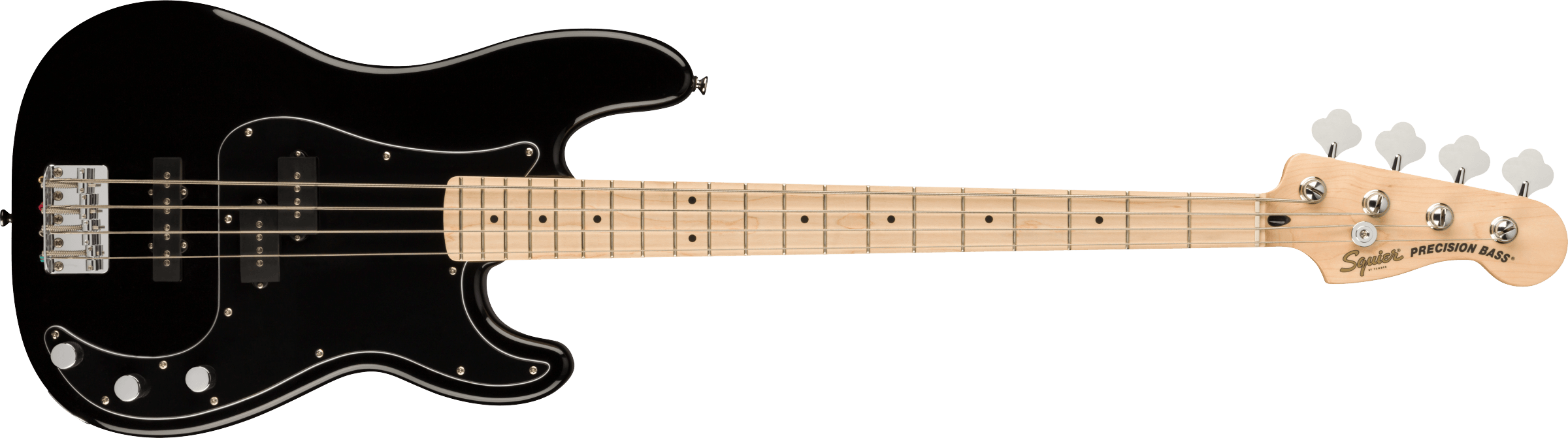 Squier Affinity Series™ Precision Bass® PJ, Maple Fingerboard, Black Pickguard, Black