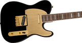 Squier 40th Anniversary Telecaster®, Gold Edition, Laurel Fingerboard, Gold Anodized Pickguard, Black