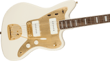 Squier 40th Anniversary Jazzmaster®, Gold Edition, Laurel Fingerboard, Gold Anodized Pickguard, Olympic White