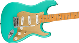 Squier 40th Anniversary Stratocaster®, Vintage Edition, Maple Fingerboard, Gold Anodized Pickguard, Satin Sea Foam Green