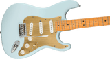 Squier 40th Anniversary Stratocaster®, Vintage Edition, Maple Fingerboard, Gold Anodized Pickguard, Satin Sonic Blue