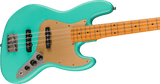 Squier 40th Anniversary Jazz Bass®, Vintage Edition, Maple Fingerboard, Gold Anodized Pickguard, Satin Sea Foam Green