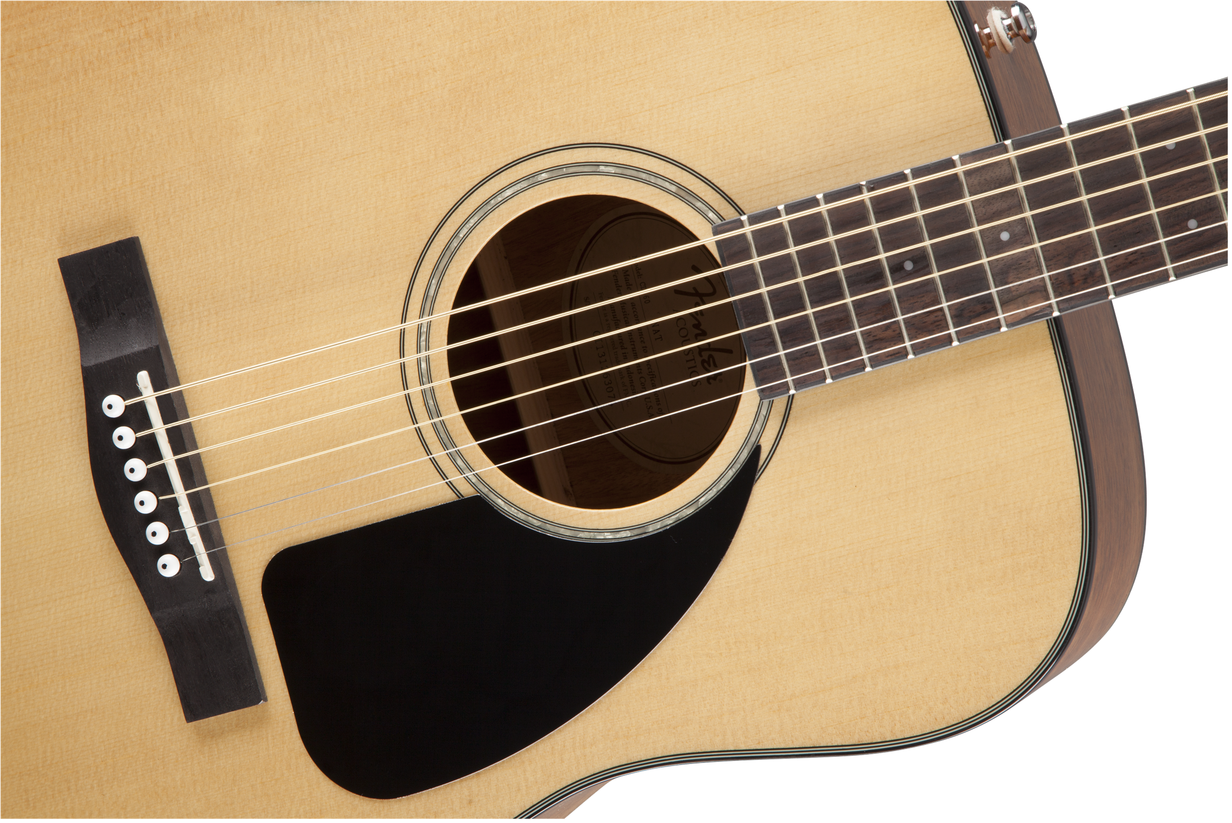 Fender CD-60 Dreadnought V3 w/Case, Walnut Fingerboard, Natural