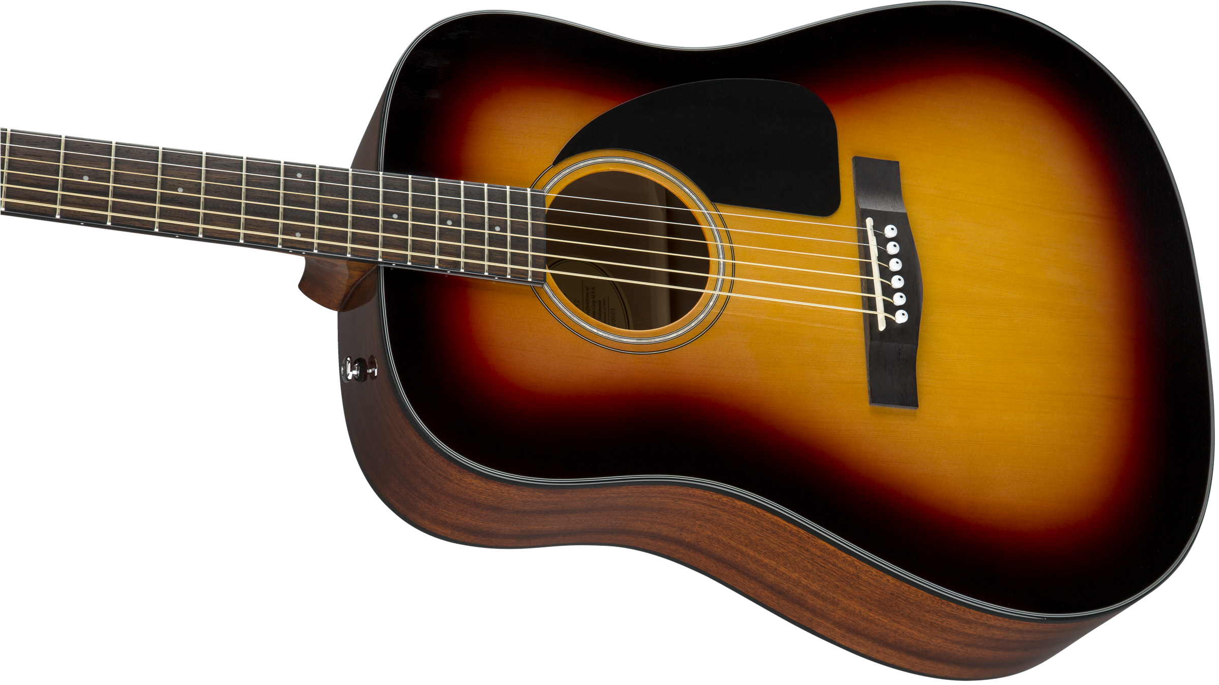 Fender CD-60 Dreadnought V3 w/Case, Walnut Fingerboard, Sunburst