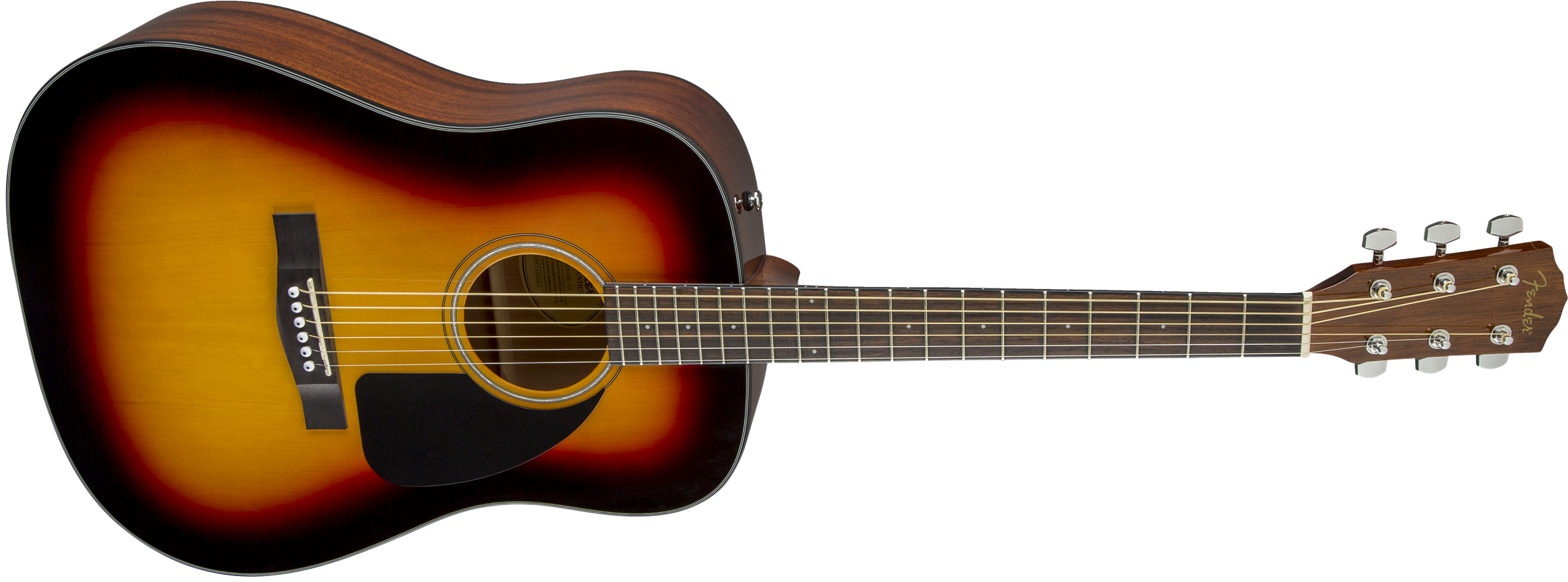 Fender CD-60 Dreadnought V3 w/Case, Walnut Fingerboard, Sunburst